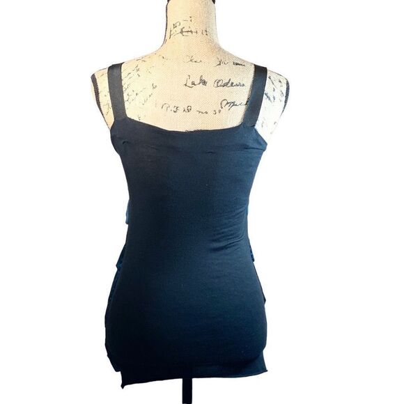 Vintage Lanvin Silk Ruffle Tunic Mini Dress - Picture 3 of 7